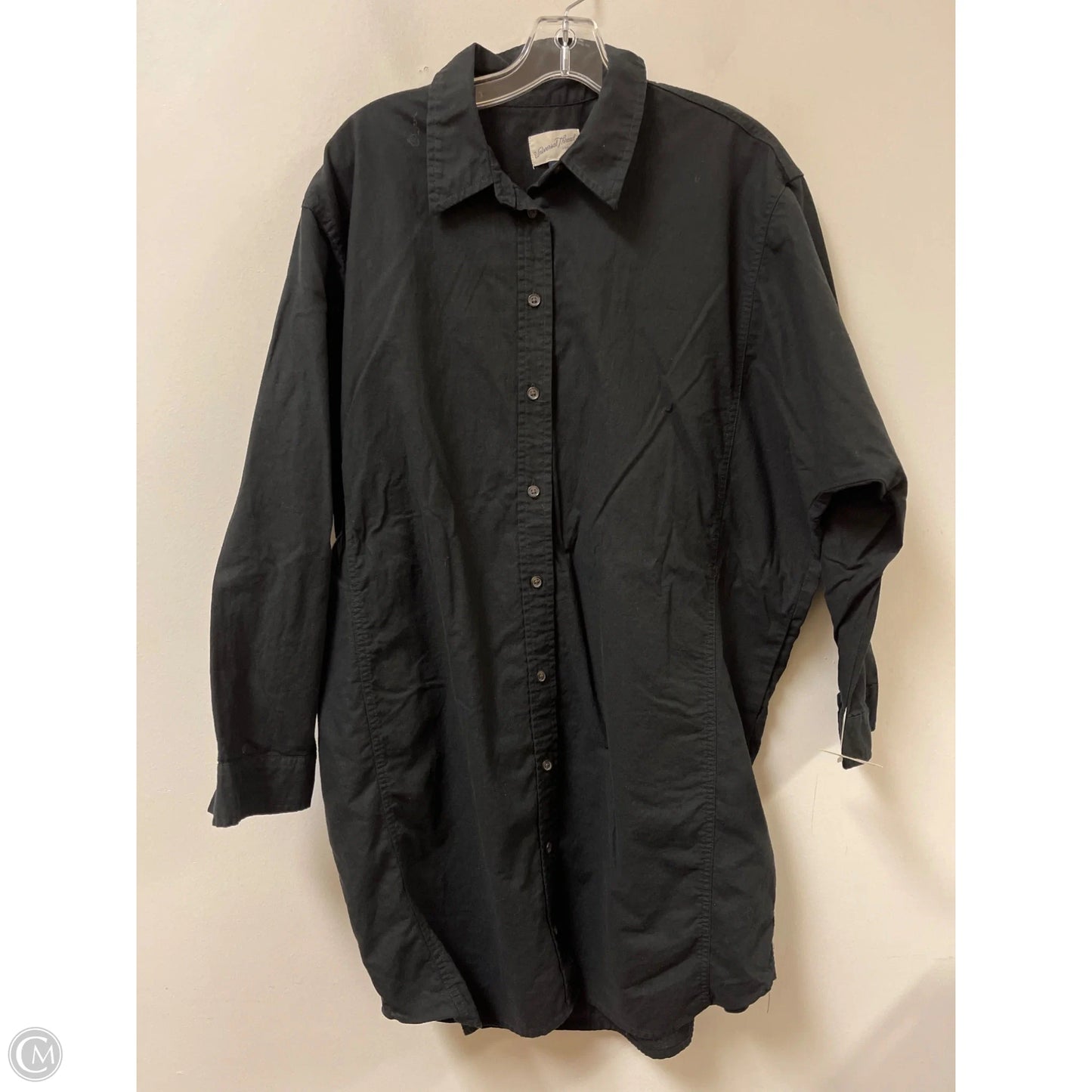 Tunic Long Sleeve By Universal Thread In Black, Size: Xl