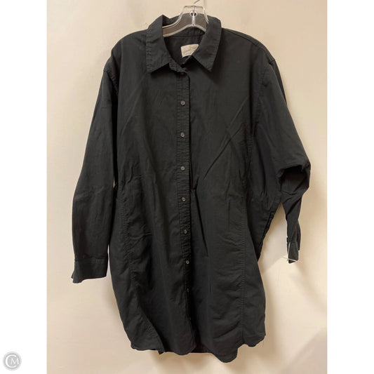 Tunic Long Sleeve By Universal Thread In Black, Size: Xl