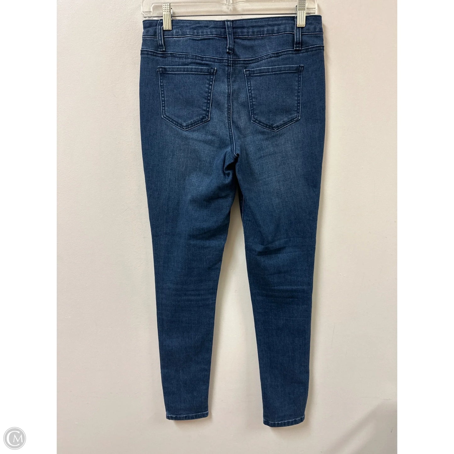 Jeans Skinny By Versona In Blue Denim, Size: 4