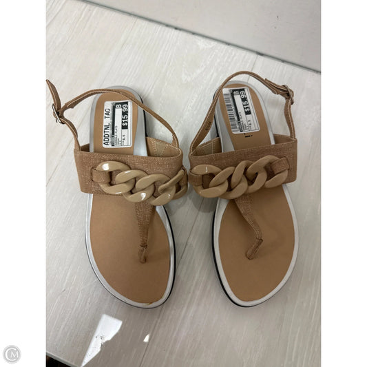 Sandals Flats By Vaneli In Brown, Size: 6.5