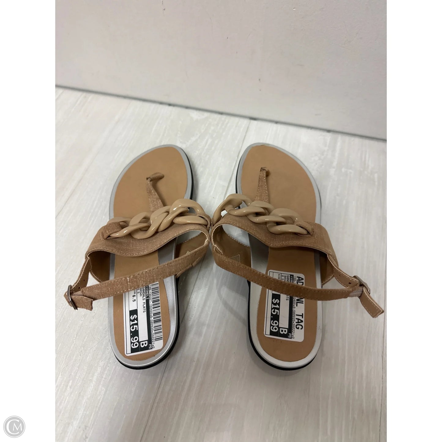 Sandals Flats By Vaneli In Brown, Size: 6.5