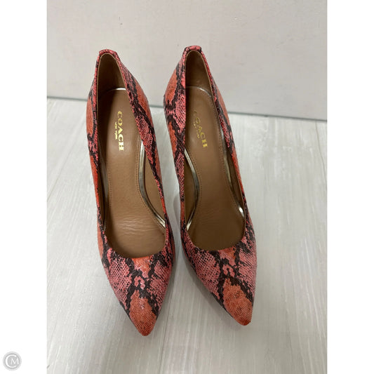 Shoes Designer By Coach In Pink, Size: 7
