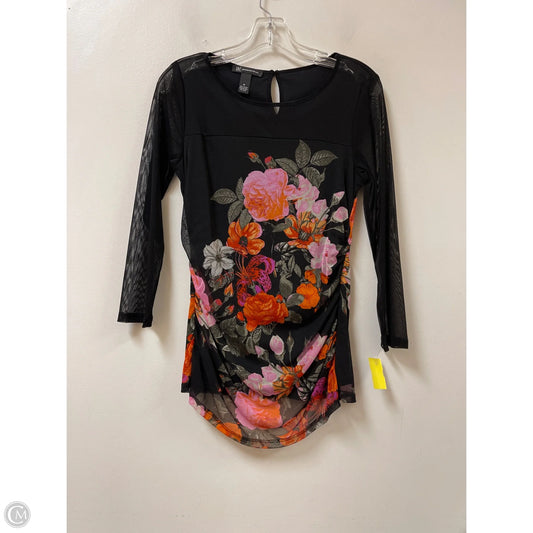 Top Long Sleeve By Inc In Floral Print, Size: M