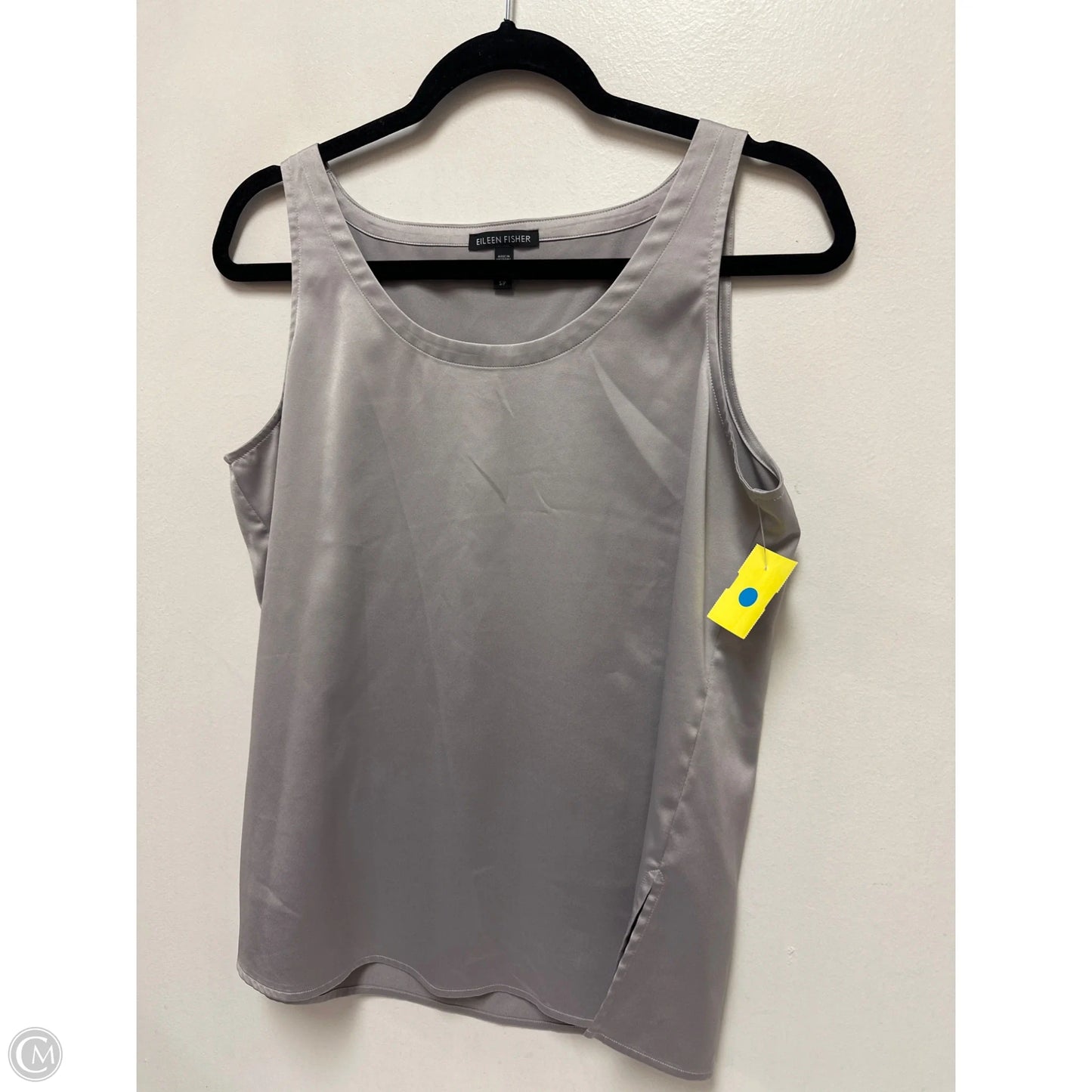 Top Sleeveless By Eileen Fisher In Silver, Size: S