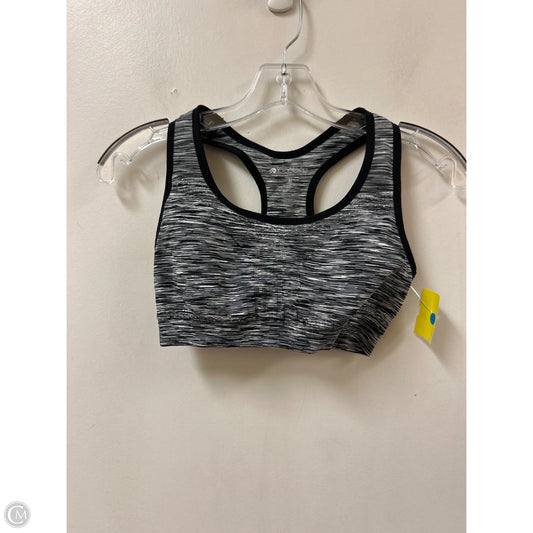 Athletic Bra By Ideology In Black & Grey, Size: M