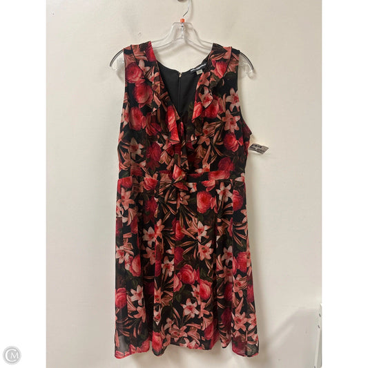 Dress Designer By Karl Lagerfeld In Floral Print, Size: Xl