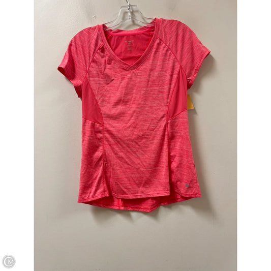 Athletic Top Short Sleeve By Layer 8 In Pink, Size: M
