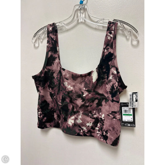 Athletic Bra By Under Armour In Black & Purple, Size: L