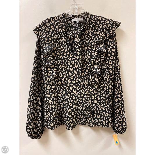 Top Long Sleeve By Sweet Rain In Animal Print, Size: L