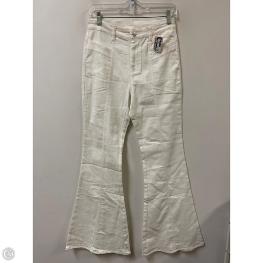 Jeans Flared By Entro In White Denim, Size: 4