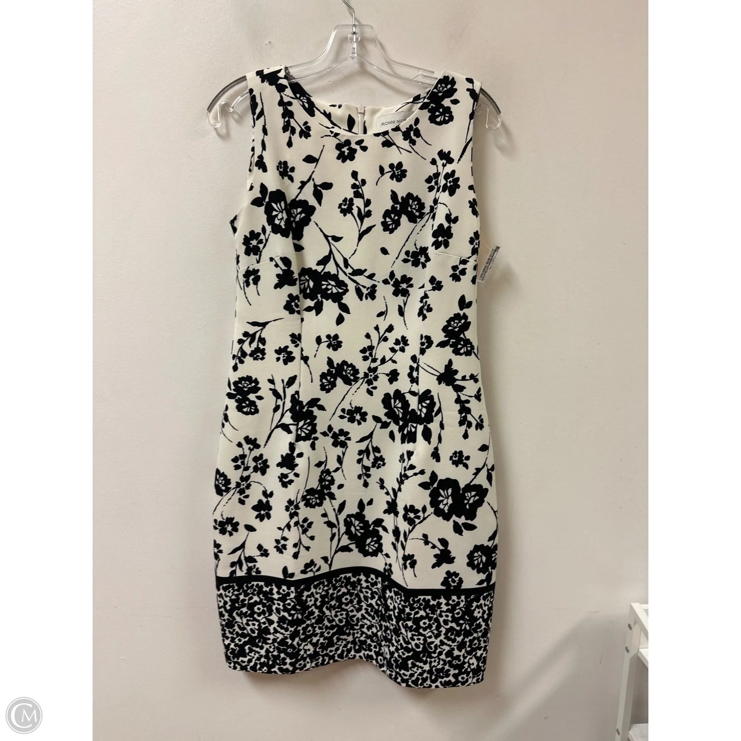 Dress Casual Midi By Ronnie Nicole In Black & White, Size: M