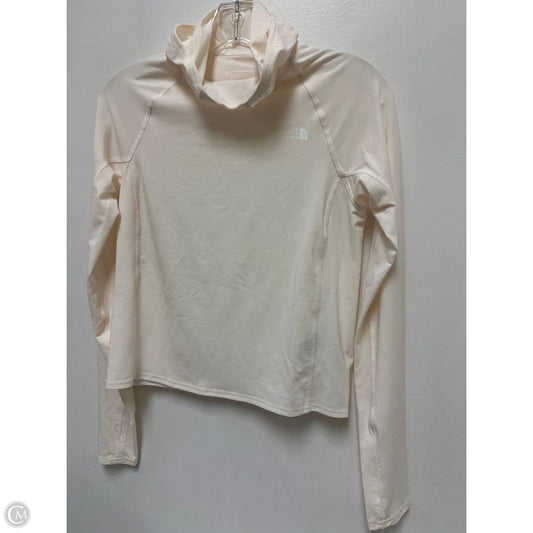 Athletic Top Long Sleeve Hoodie By The North Face In Cream, Size: Xs