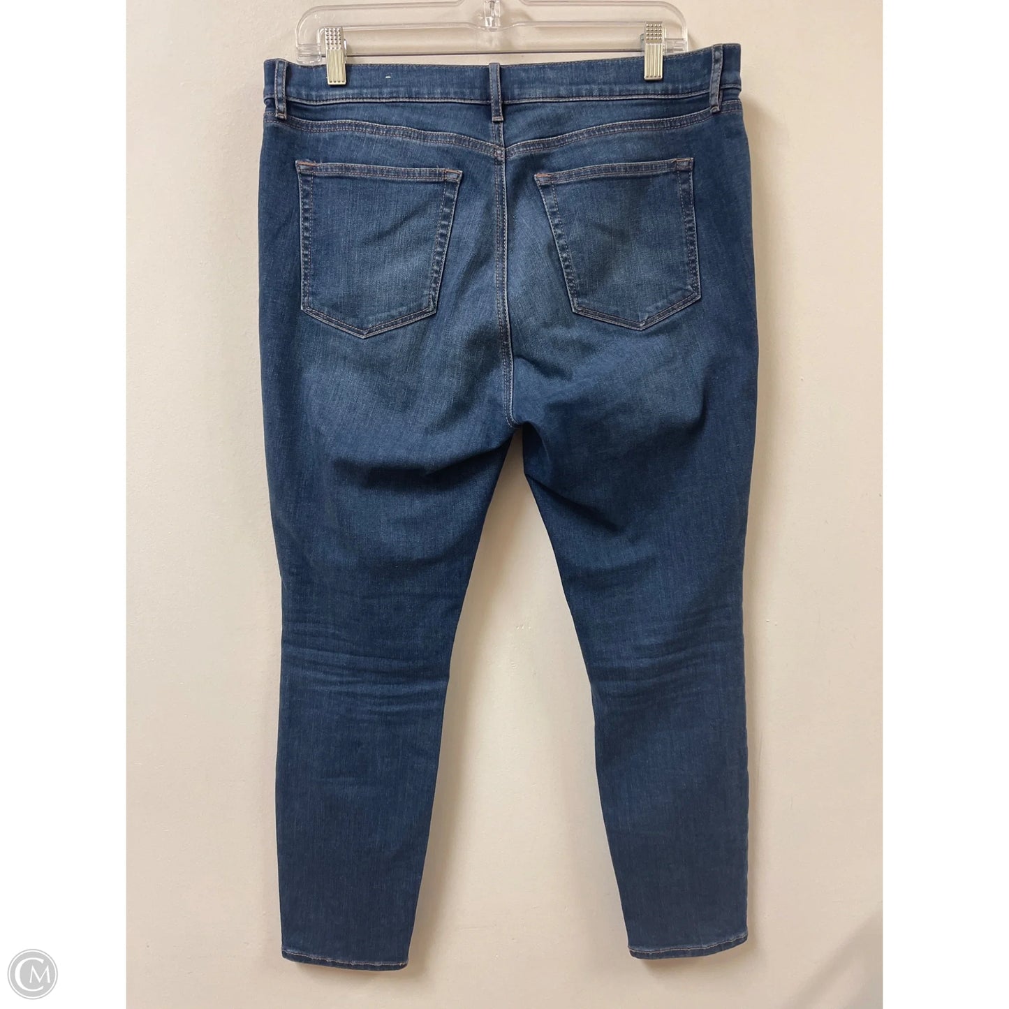 Jeans Skinny By Loft In Blue Denim, Size: 12p