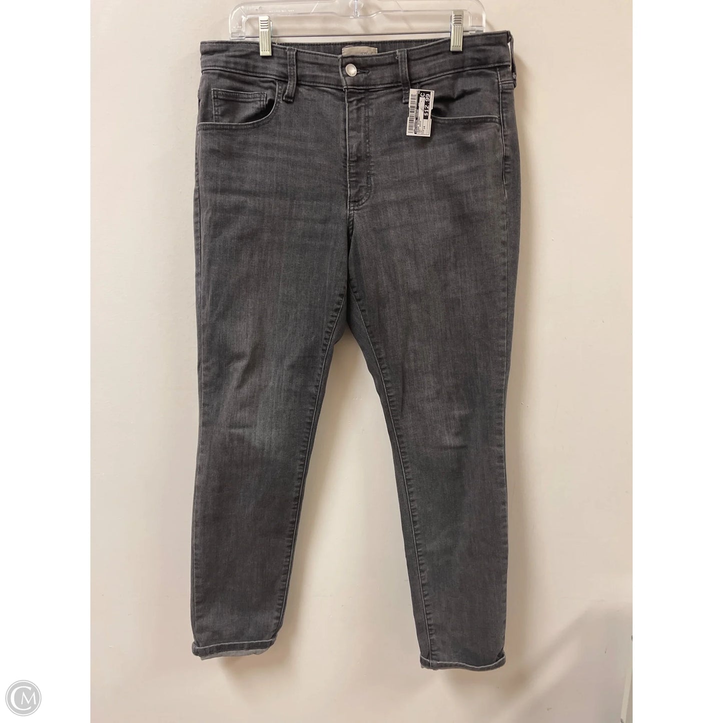 Jeans Skinny By Universal Thread In Grey Denim, Size: 14
