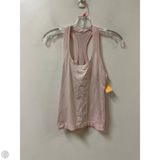 Athletic Tank Top By Lululemon In Pink, Size: Xs