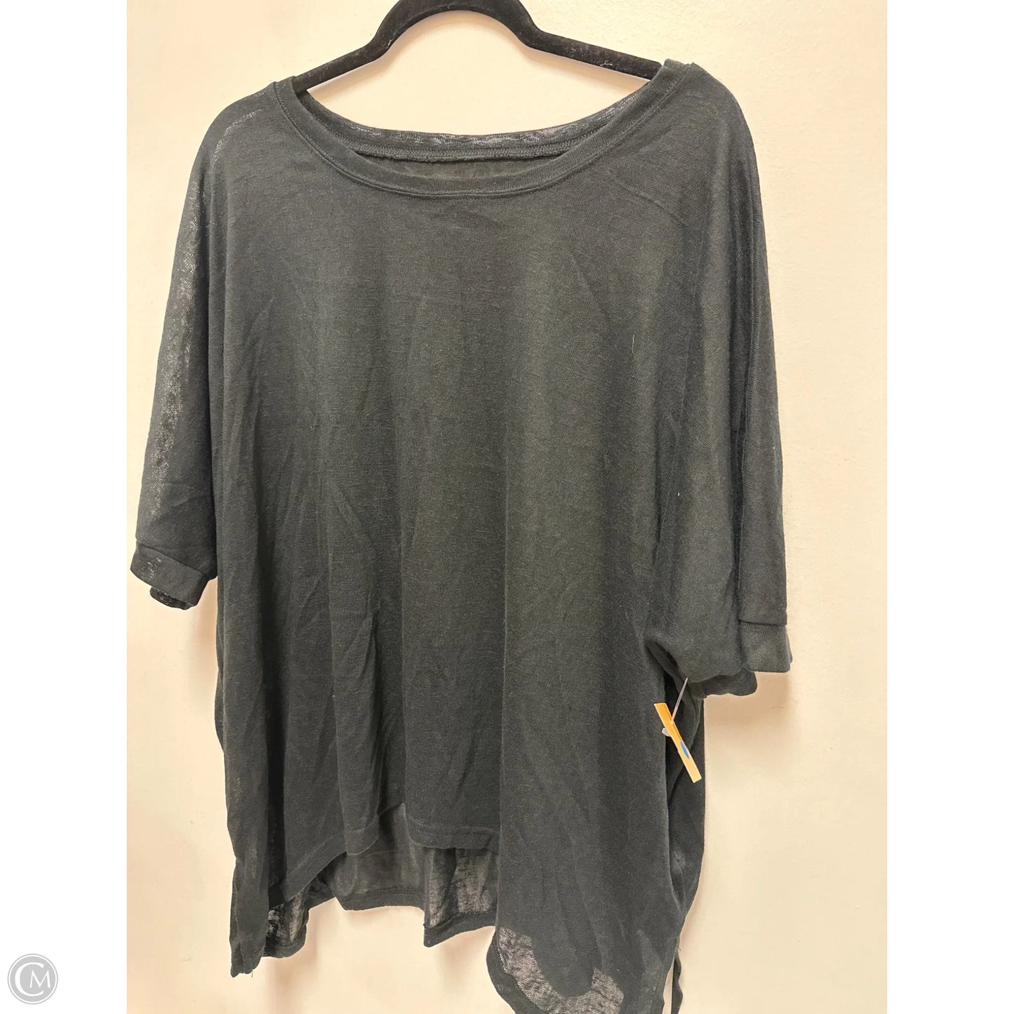 Top Short Sleeve By Halara In Black, Size: Xl