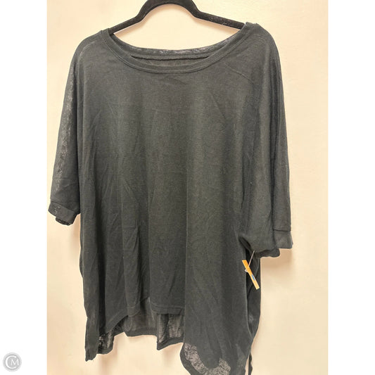 Top Short Sleeve By Halara In Black, Size: Xl