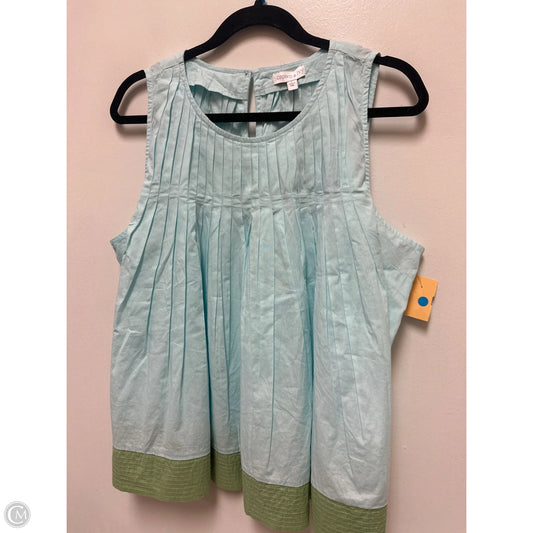 Top Sleeveless By Crown And Ivy In Blue, Size: L