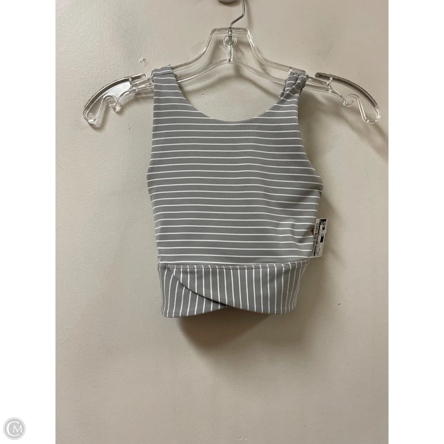 Athletic Bra By Clothes Mentor In Grey & White, Size: Xs