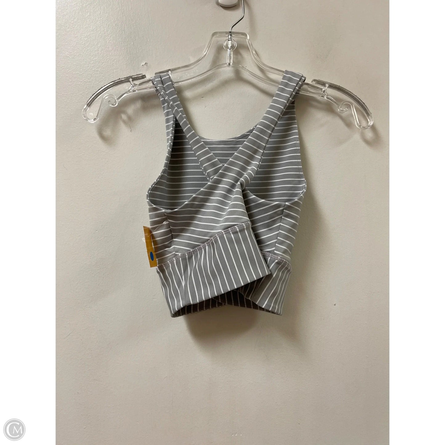 Athletic Bra By Clothes Mentor In Grey & White, Size: Xs