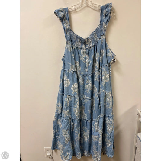 Dress Casual Maxi By Old Navy In Blue, Size: 4x