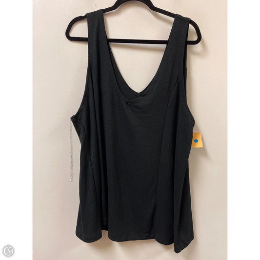 Top Sleeveless By Ava & Viv In Black, Size: 3x