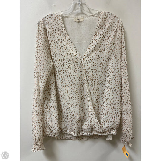 Top Long Sleeve By Entro In Animal Print, Size: S