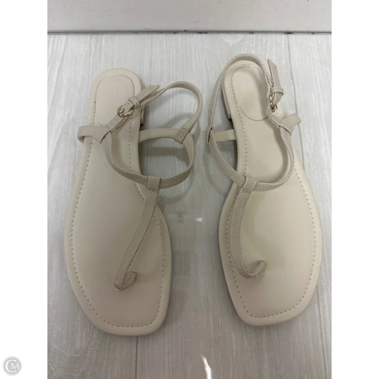 Sandals Flats By J. Crew In White, Size: 10