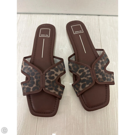 Sandals Flats By Dolce Vita In Animal Print, Size: 10