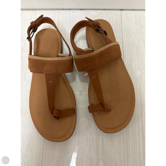 Sandals Flats By Toms In Brown, Size: 8.5