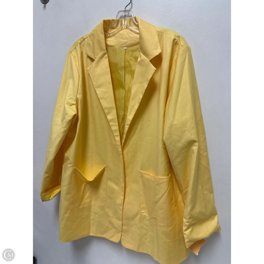 Blazer By Clothes Mentor In Yellow, Size: 2x