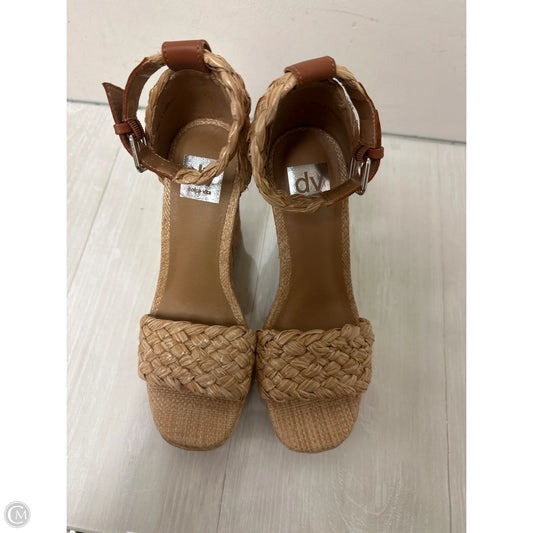 Sandals Heels Wedge By Dolce Vita In Brown, Size: 8