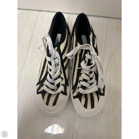Shoes Sneakers By H&m In Black & Cream, Size: 6