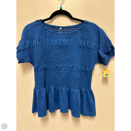 Top Short Sleeve By Clothes Mentor In Blue, Size: S