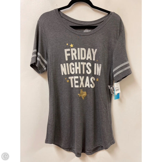 Top Short Sleeve By Clothes Mentor In Grey, Size: Xl