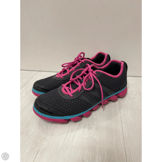 Shoes Athletic By Adidas In Grey & Pink, Size: 10