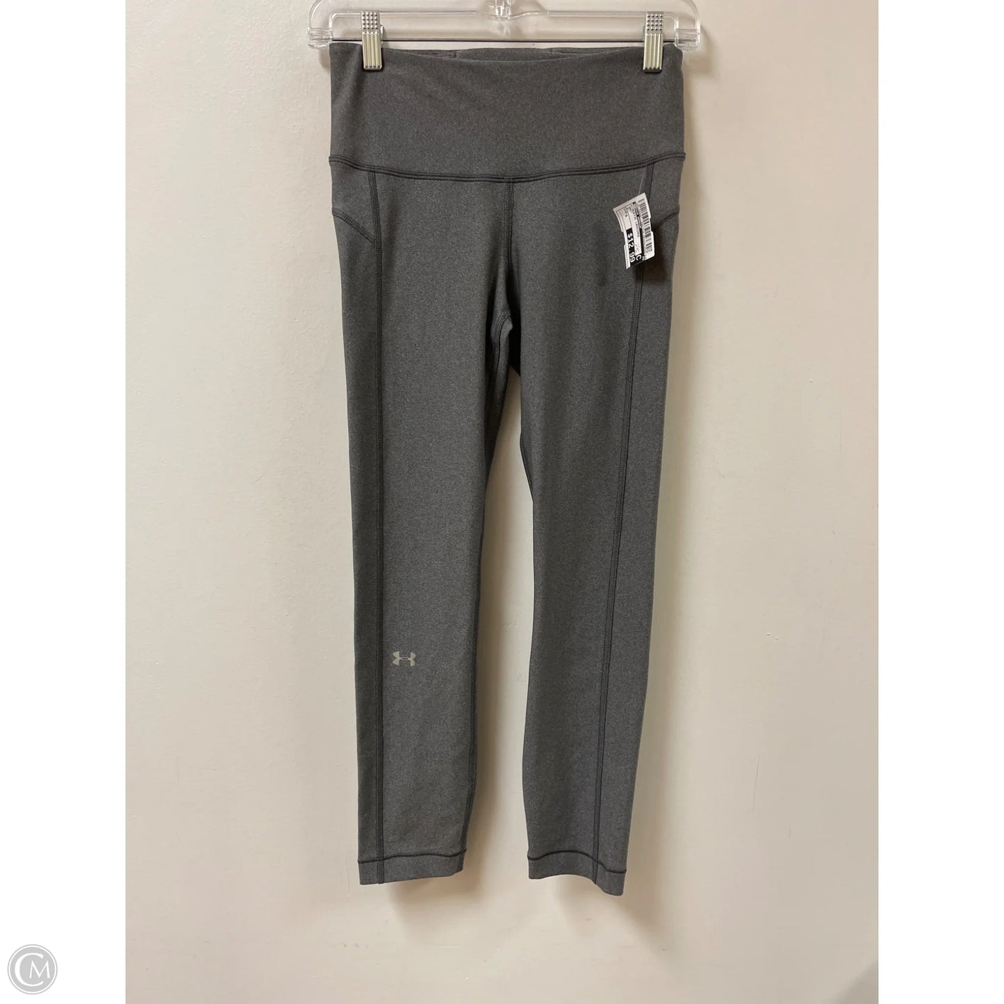 Athletic Leggings By Under Armour In Grey, Size: S
