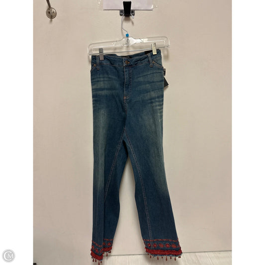 Jeans Boyfriend By John Mark In Blue Denim, Size: 14