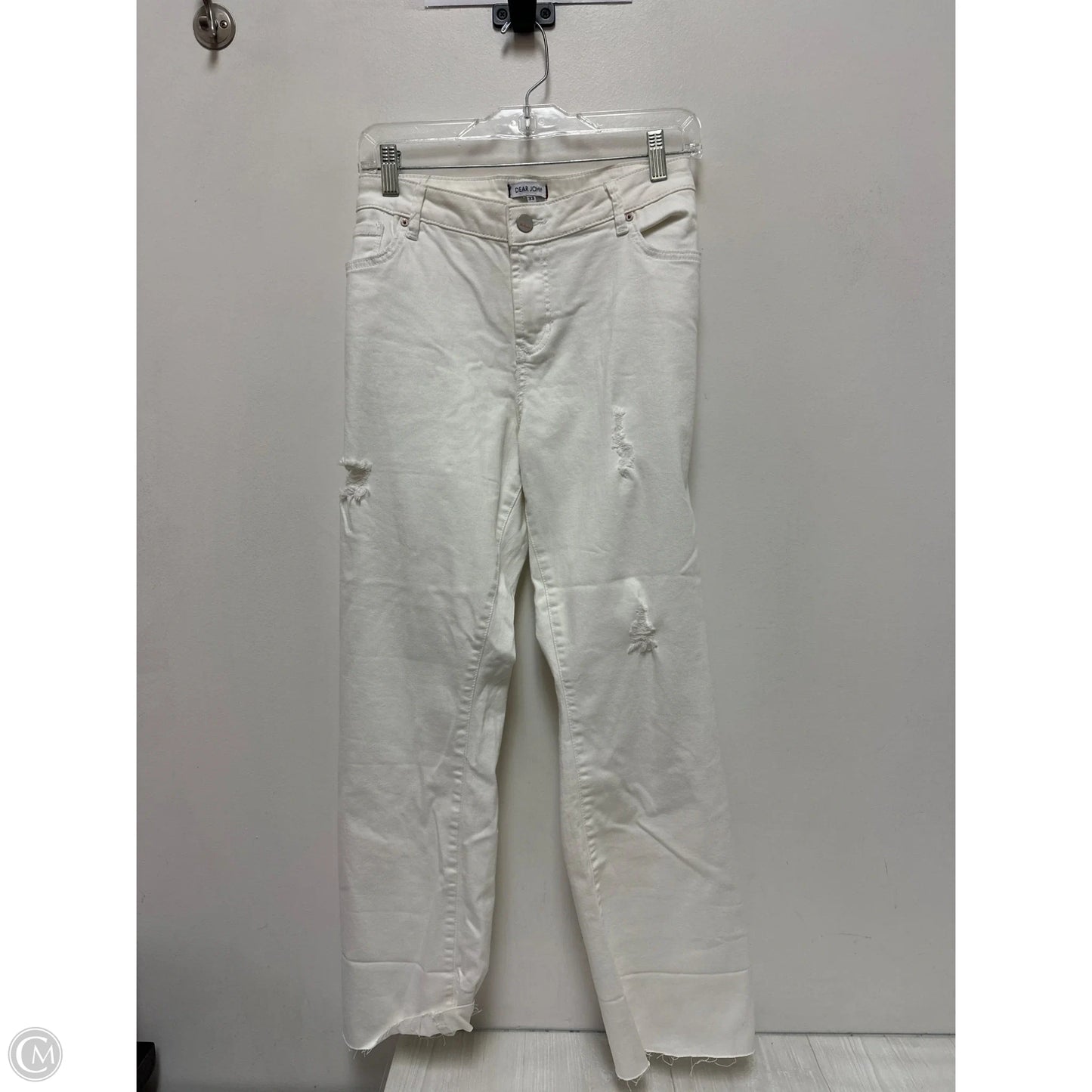 Jeans Boot Cut By Dear John In White Denim, Size: 16