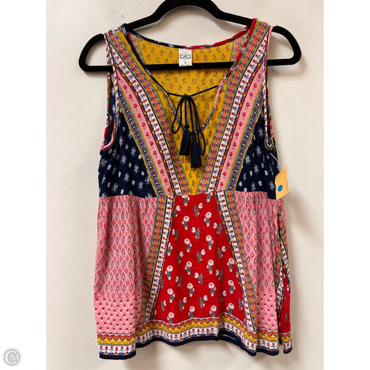 Top Sleeveless By Bila In Floral Print, Size: S