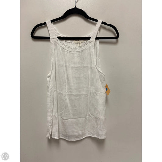 Top Sleeveless By Cloth & Stone In White, Size: S