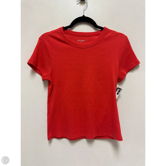 Top Short Sleeve By Old Navy In Red, Size: L