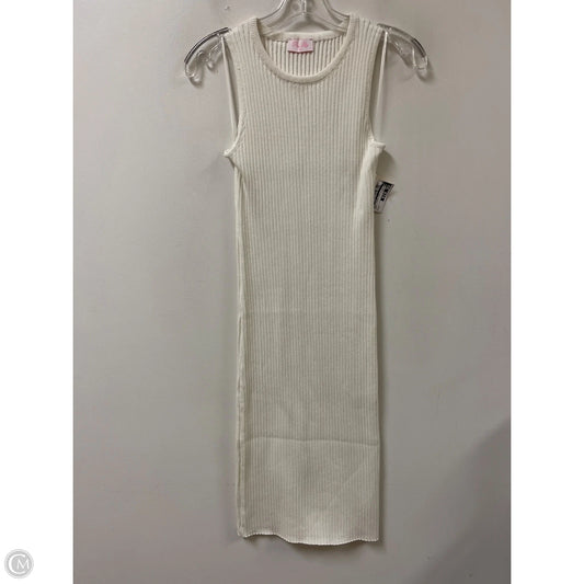 Dress Casual Midi By Pink Lily In Cream, Size: M