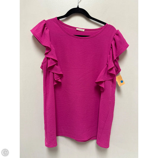 Top Short Sleeve By Jodifl In Pink, Size: M