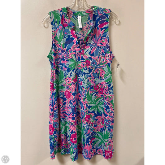 Dress Casual Short By Dear Scarlett In Blue & Pink, Size: S