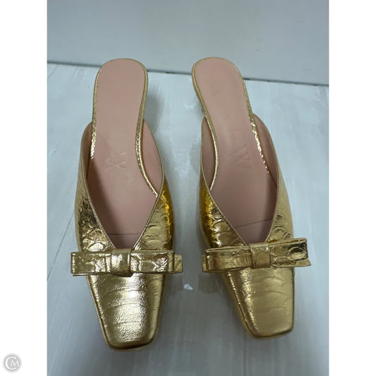 Shoes Heels Kitten By J. Crew In Gold, Size: 8.5