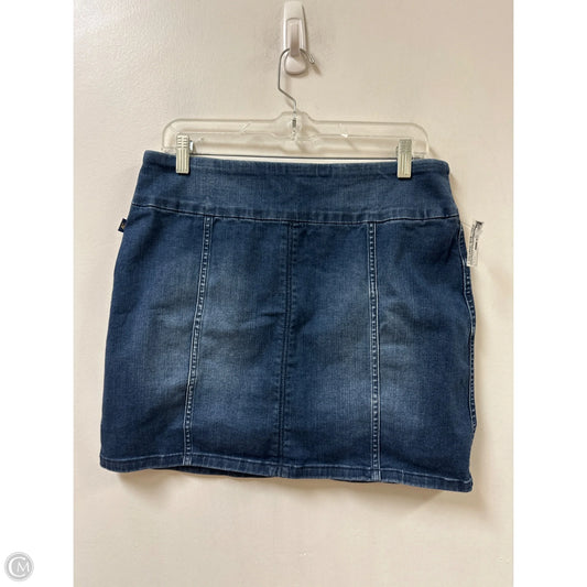 Skirt Mini & Short By Rock And Republic In Blue Denim, Size: 14