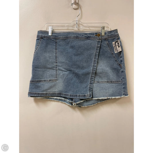 Skort By Jessica Simpson In Blue Denim, Size: 12