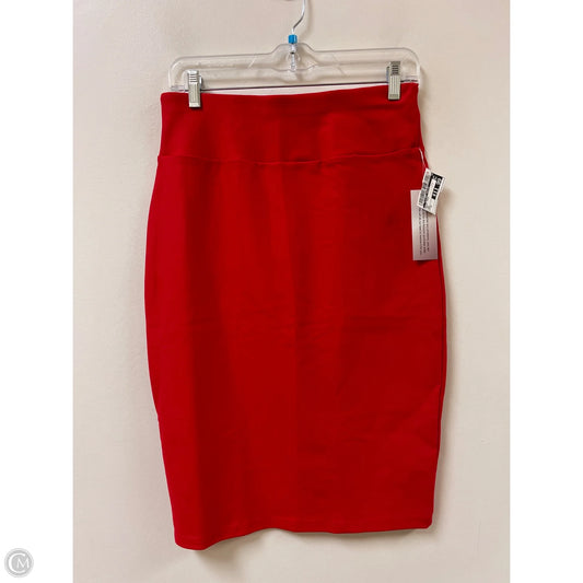 Skirt Midi By Clothes Mentor In Red, Size: 8