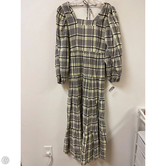 Dress Casual Maxi By Top Shop In Black & Cream, Size: Xs